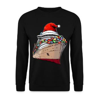 Kreuzfahrt Kreuzfahrt-Urlaub Erste Kreuzfahrt - Unisex Pullover - Schwarz - Vorne - Alina (178cm) & Michal (187cm)