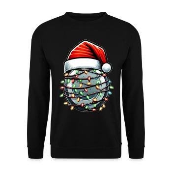 Disc Golf Disc Golfing Disc Golfer Weihnachtsmütze - Unisex Pullover - Schwarz - Vorne - Alina (178cm) & Michal (187cm)