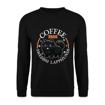 Café et Laponie suédoise - Sweat-shirt Unisexe - noir - Devant - Alina (178cm) & Michal (187cm)