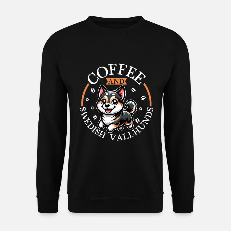 Coffee and Västgötaspets - Unisex Sweatshirt - black