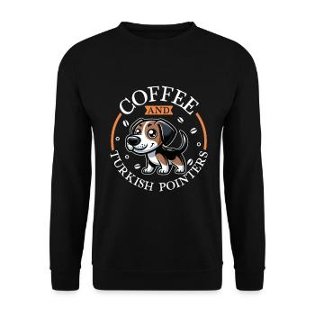 Kaffee und Tarsus çatalburun - Unisex Pullover - Schwarz - Vorne - Alina (178cm) & Michal (187cm)