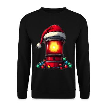 Ambulance Driver Red Siren Light Paramedic - Unisex Sweatshirt - black - Front - Alina (178cm) & Michal (187cm)