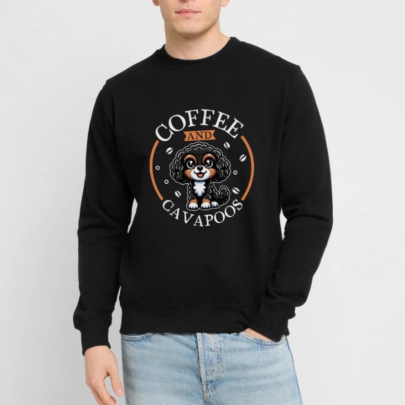 Coffee and Cavapoo Unisex Sweatshirt