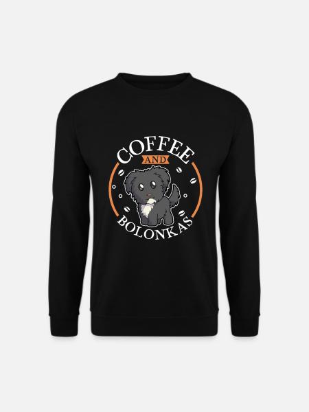 Coffee and Bolonka Zwetna - Unisex Sweatshirt - black