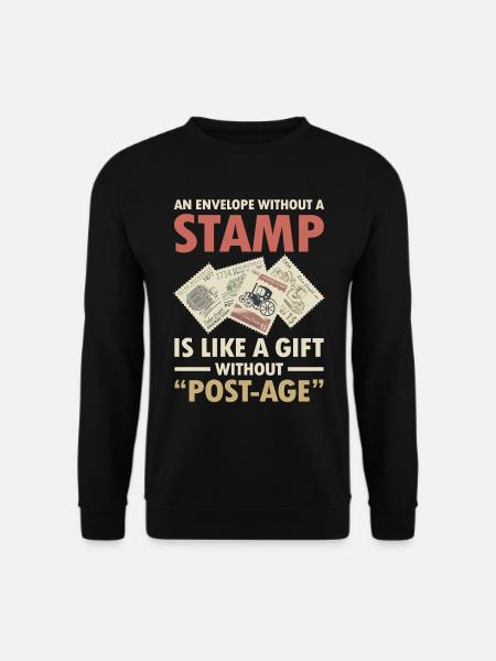 An Envelope Without a Stamp is Like a Gift - Unisex Pullover - Schwarz