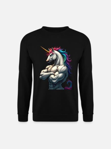 Unicorn Power - Unisex Pullover - Schwarz