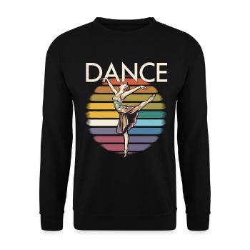 Ballet Tanzen für eine Ballerina - Unisex Pullover - Schwarz - Vorne - Alina (178cm) & Michal (187cm)