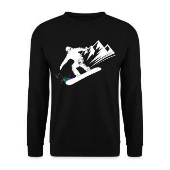 Snowboard Snowboarder Snowboard Sports d’hiver - Sweat-shirt Unisexe - noir - Devant - Alina (178cm) & Michal (187cm)