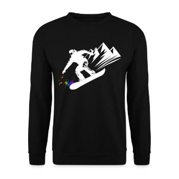 Snowboard Snowboarder Snowboard Sports d’hiver - Sweat-shirt Unisexe - noir - Devant - Alina (178cm) & Michal (187cm)
