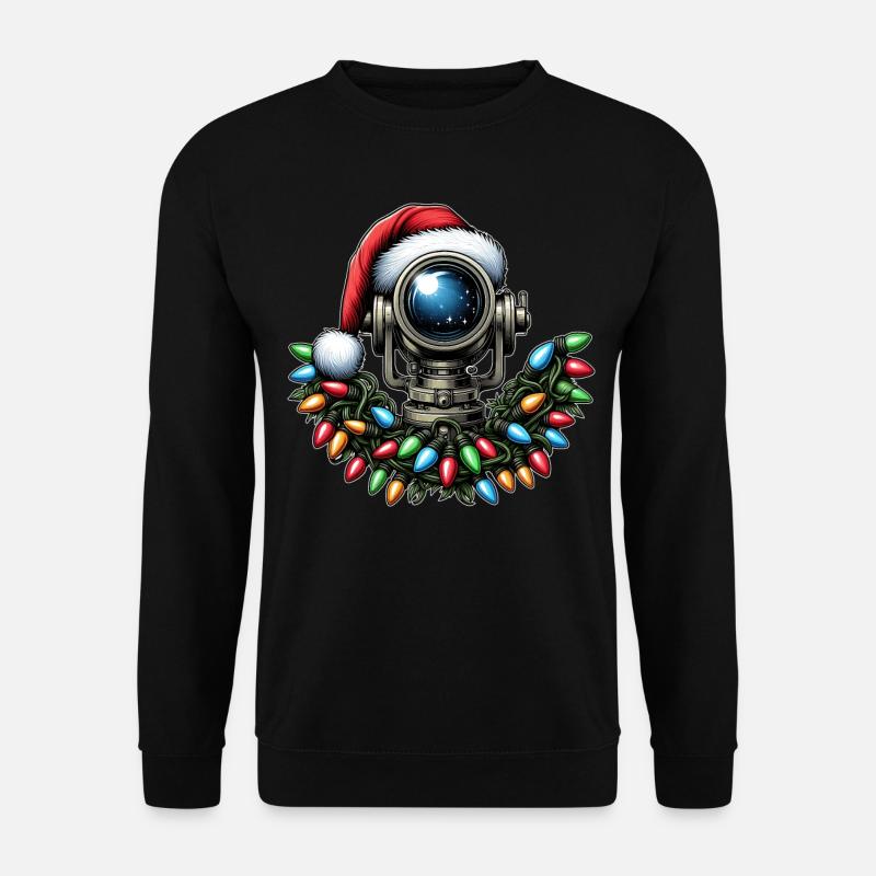 Teleskop Stargazing Stargazer Astronomie - Unisex Pullover - Schwarz