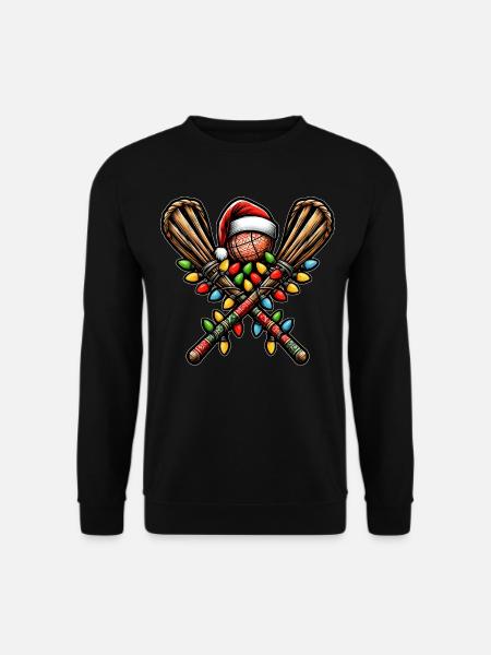 Stickball Santa Hat Xmas - Unisex Sweatshirt - black