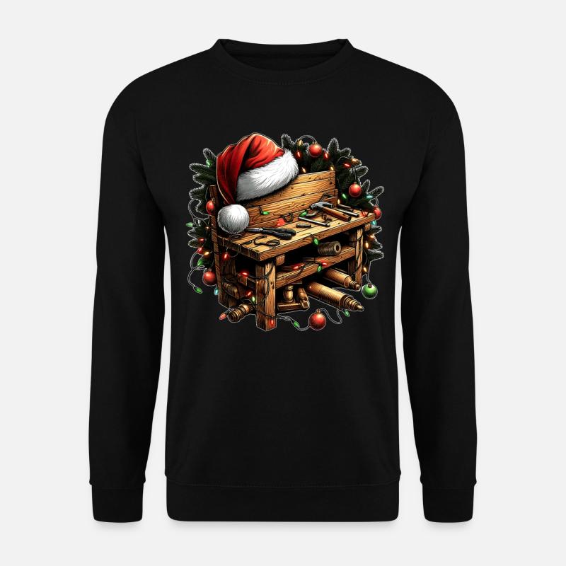 Menuisier Menuiserie Menuiserie Noël - Sweat-shirt Unisexe - noir