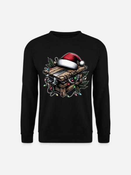 Menuisier Menuiserie Menuiserie Noël - Sweat-shirt Unisexe - noir