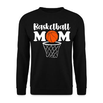 Basketball Mom Mommy - Unisex Sweatshirt - black - Front - Alina (178cm) & Michal (187cm)
