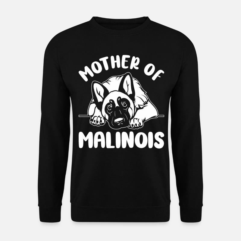 Belgischer Malinois Hundeliebhaber Mama Mutter von - Unisex Pullover - Schwarz