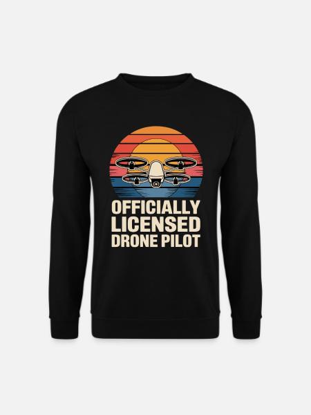Dronenpilot für einen Dronenpilot - Unisex Pullover - Schwarz