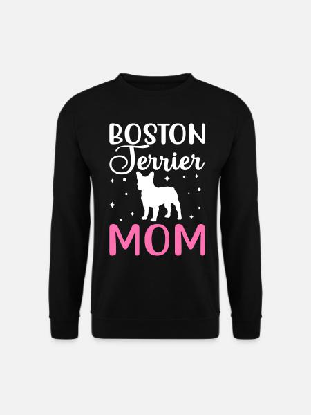 Boston Terrier Mom - Unisex Sweatshirt - black