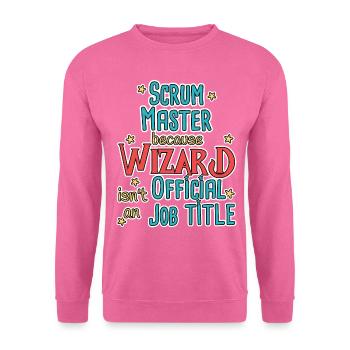 Scrum Master Wizard - Unisex Sweatshirt - pink - Front