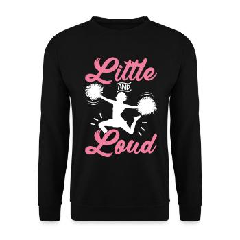 Funny Cheerleading Cheerleader Cheer Squad Klei - Unisex Sweatshirt - black - Front - Alina (178cm) & Michal (187cm)