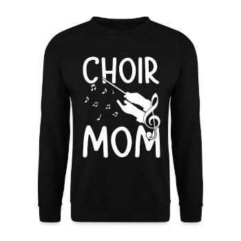 Chorale Maman Drôle Chanteur Chant Choriste - Sweat-shirt Unisexe - noir - Devant - Alina (178cm) & Michal (187cm)