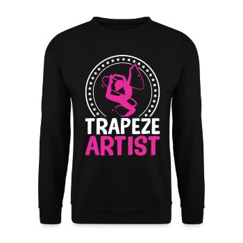Trapéziste Cirque Fête Carnaval - Sweat-shirt Unisexe - noir - Devant - Alina (178cm) & Michal (187cm)