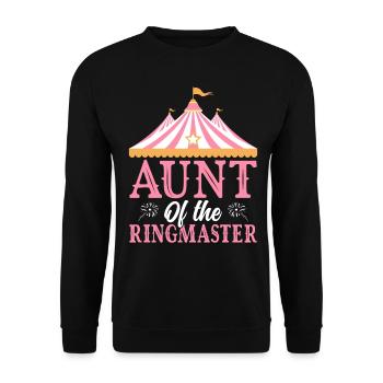 Aunt of the Ringmaster Circus Party Carnival - Unisex Sweatshirt - black - Front - Alina (178cm) & Michal (187cm)