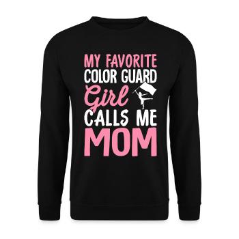 Ma fille garde de couleur préférée m’appelle maman drôle - Sweat-shirt Unisexe - noir - Devant - Alina (178cm) & Michal (187cm)