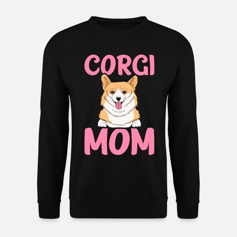 Maman Corgi - Sweat-shirt Unisexe - noir
