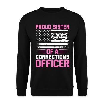 Agent correctionnel de la prison Proud Sister St - Sweat-shirt Unisexe - noir - Devant - Alina (178cm) & Michal (187cm)
