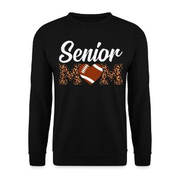 Senior Mom Graduation Graduation Diplômé Football - Sweat-shirt Unisexe - noir - Devant - Alina (178cm) & Michal (187cm)