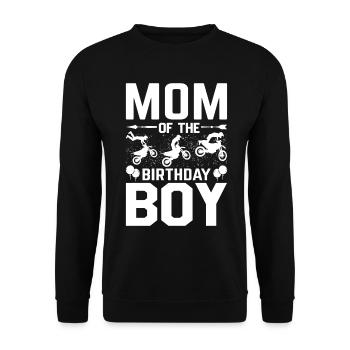 Dirt Bike Mom Biker Offroad Motorcycle Mom Of Birth - Unisex Sweatshirt - black - Front - Alina (178cm) & Michal (187cm)