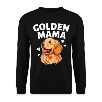 Golden Mama Golden Retriever Lover Retriever H - Sweat-shirt Unisexe - noir - Devant - Alina (178cm) & Michal (187cm)