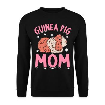 Guinea Pig Mom - Unisex Sweatshirt - black - Front - Alina (178cm) & Michal (187cm)