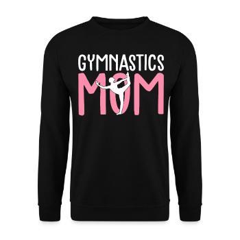 Gymnastik Mama Turnerin Akrobatin Mama - Unisex Pullover - Schwarz - Vorne - Alina (178cm) & Michal (187cm)