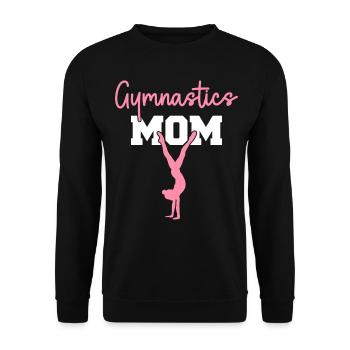 Gymnastics Mom Gymnast Mom Women Gymnastics - Unisex Sweatshirt - black - Front - Alina (178cm) & Michal (187cm)