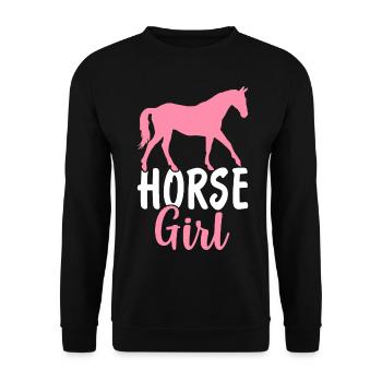 Cavalier Fille Cavalier Fille Campagne Cavalier - Sweat-shirt Unisexe - noir - Devant - Alina (178cm) & Michal (187cm)