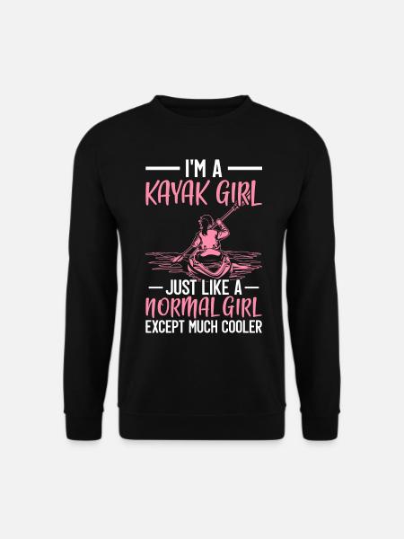 Kayak Paddle Lovers Kayak Kayak Girl - Sweat-shirt Unisexe - noir