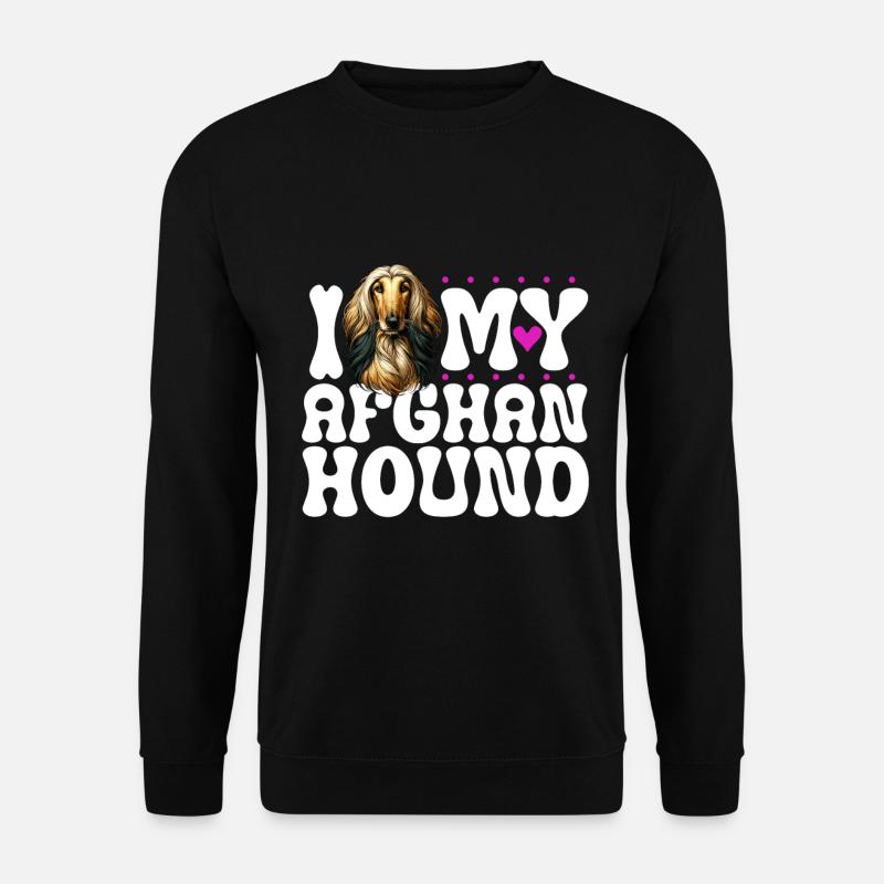 J’adore mon lévrier afghan - Sweat-shirt Unisexe - noir