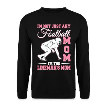 Maman de football La mère du monteur de ligne Maman de football - Sweat-shirt Unisexe - noir - Devant - Alina (178cm) & Michal (187cm)