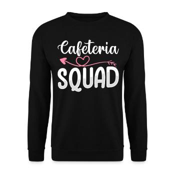 Cafeteria Squad Lunch Lady - Unisex Sweatshirt - black - Front - Alina (178cm) & Michal (187cm)