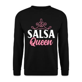 Salsa Königin Salsa Tanz Tänzerin Königin - Unisex Pullover - Schwarz - Vorne - Alina (178cm) & Michal (187cm)