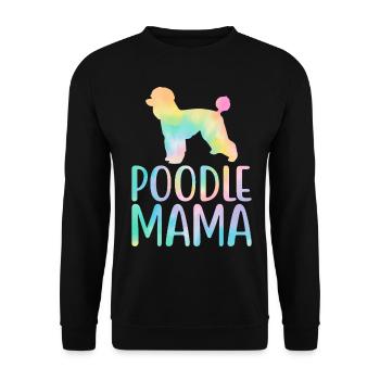 Caniche Maman Caniche Amoureux des chiens - Sweat-shirt Unisexe - noir - Devant - Alina (178cm) & Michal (187cm)