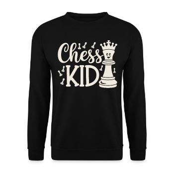 Chess Kid Chess Kids Sayings Quotes - Unisex Sweatshirt - black - Front - Alina (178cm) & Michal (187cm)