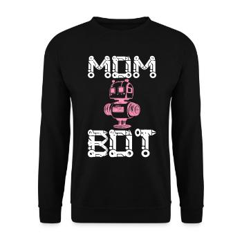 Mom Bot Roboteringenieurin Mom - Unisex Pullover - Schwarz - Vorne - Alina (178cm) & Michal (187cm)
