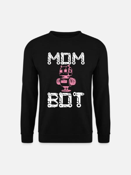 Mom Bot Robot Engineer Mom - Unisex Sweatshirt - black