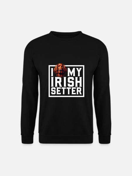 Ich liebe meinen Irish Red Setter - Unisex Pullover - Schwarz