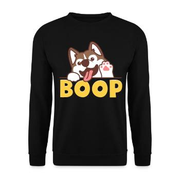 Furry Fandom Pumpkins Fursona Boop - Unisex Sweatshirt - black - Front - Alina (178cm) & Michal (187cm)