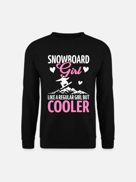 Snowboarding Snowboarder Snowboard Girl But Cooler - Unisex Pullover - Schwarz