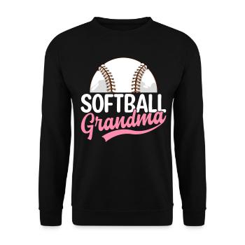 Mamie de softball - Sweat-shirt Unisexe - noir - Devant - Alina (178cm) & Michal (187cm)