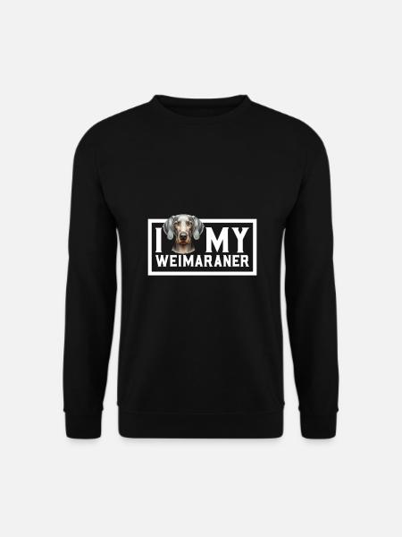 Ich liebe meinen Weimaraner - Unisex Pullover - Schwarz